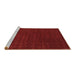 Sideview of Machine Washable Abstract Brown Contemporary Rug, wshcon2362brn