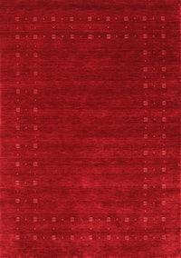 Abstract Red Contemporary Rug, con2362red