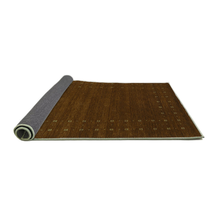 Sideview of Abstract Turquoise Contemporary Rug, con2362turq