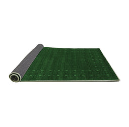 Sideview of Abstract Emerald Green Contemporary Rug, con2362emgrn