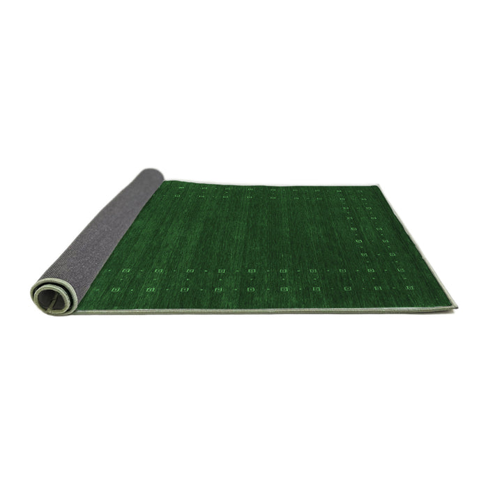 Sideview of Abstract Emerald Green Contemporary Rug, con2362emgrn