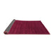 Sideview of Abstract Purple Contemporary Rug, con2362pur