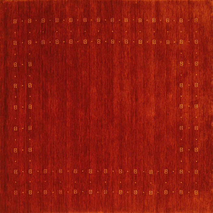 Square Abstract Yellow Contemporary Rug, con2362yw