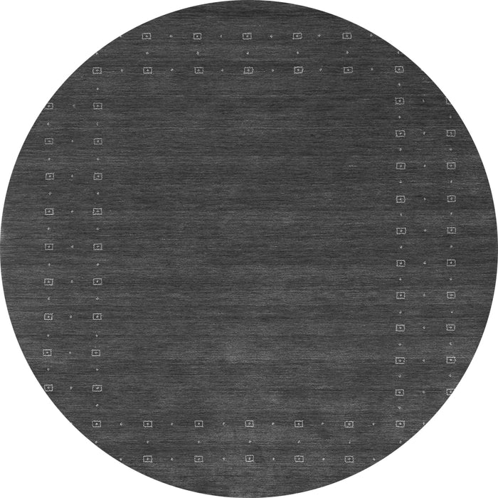 Square Abstract Gray Contemporary Rug, con2362gry