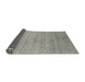 Thickness of Contemporary Dark Gray Modern Rug, con2363