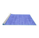 Sideview of Machine Washable Abstract Blue Contemporary Rug, wshcon2363blu