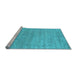 Sideview of Machine Washable Abstract Light Blue Contemporary Rug, wshcon2363lblu