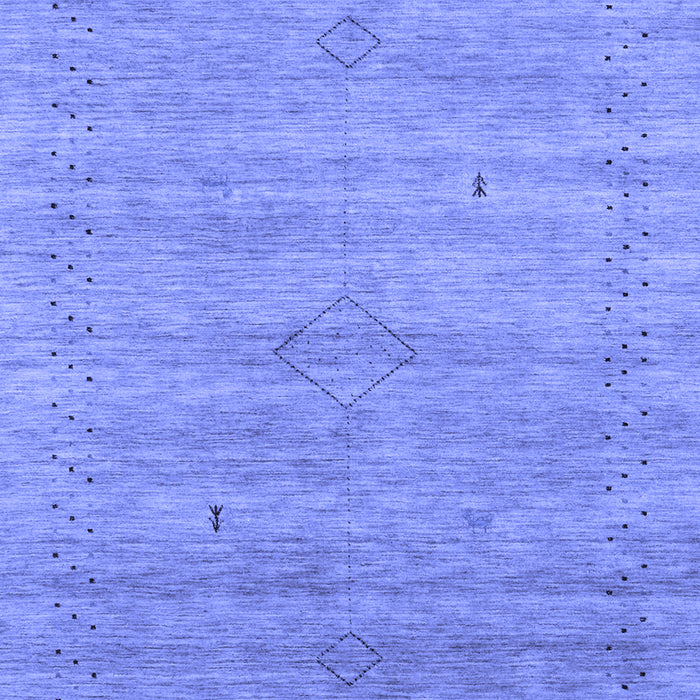 Abstract Blue Contemporary Rug, con2363blu