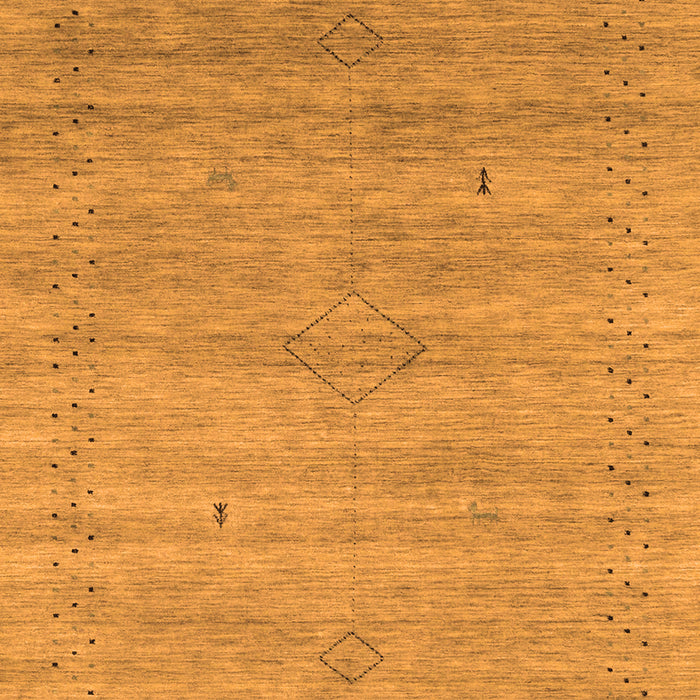 Abstract Orange Contemporary Rug, con2363org