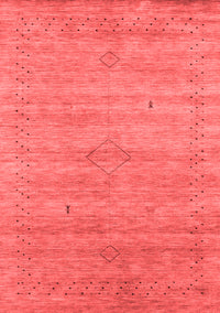 Abstract Red Contemporary Rug, con2363red