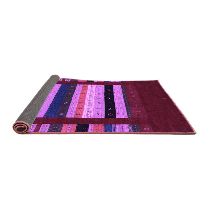 Sideview of Abstract Purple Contemporary Rug, con2364pur