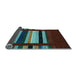 Sideview of Abstract Light Blue Contemporary Rug, con2364lblu