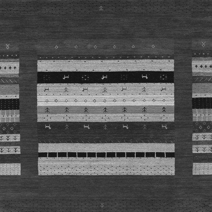 Round Machine Washable Abstract Gray Contemporary Rug, wshcon2364gry