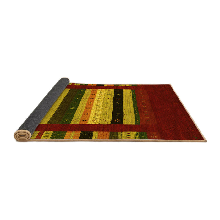 Sideview of Abstract Yellow Contemporary Rug, con2364yw