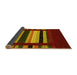 Sideview of Abstract Yellow Contemporary Rug, con2364yw