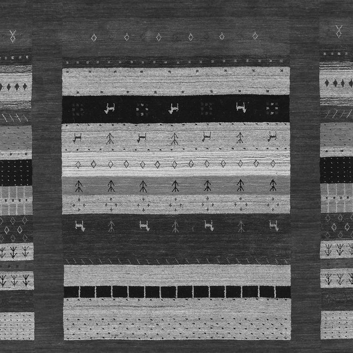 Abstract Gray Contemporary Rug, con2364gry