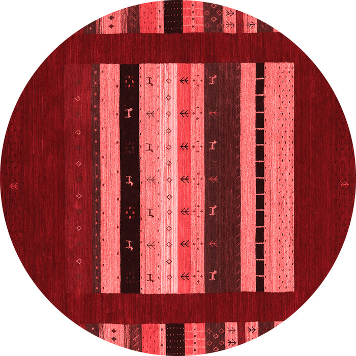 Machine Washable Abstract Red Contemporary Rug, wshcon2364red