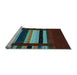 Sideview of Machine Washable Abstract Light Blue Contemporary Rug, wshcon2364lblu