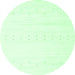 Round Solid Emerald Green Modern Rug, con2365emgrn