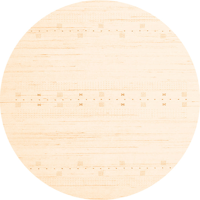 Square Solid Orange Modern Rug, con2365org