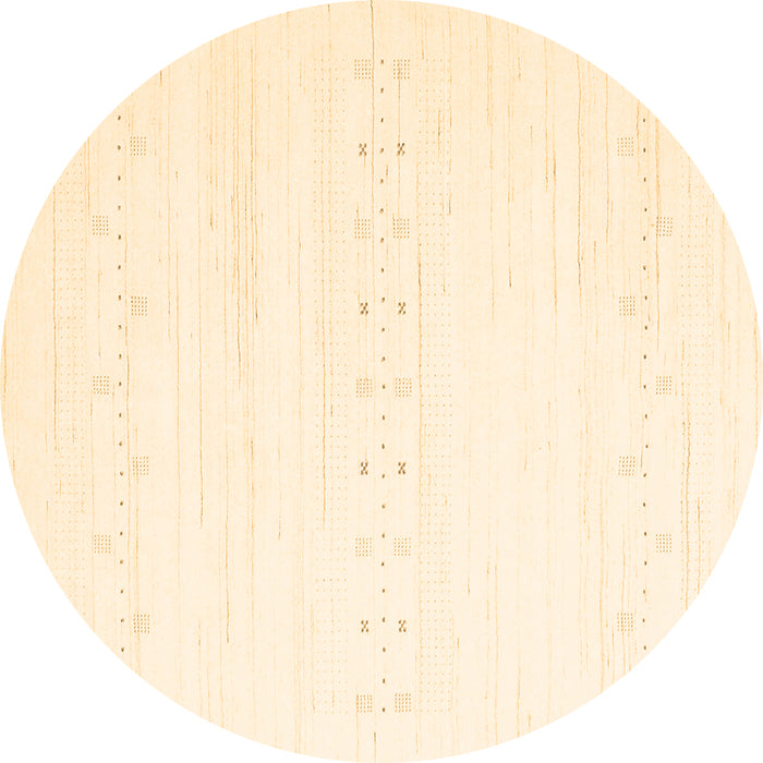 Round Machine Washable Solid Brown Modern Rug, wshcon2365brn