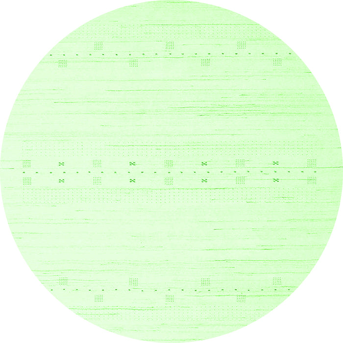 Machine Washable Solid Green Modern Area Rugs, wshcon2365grn