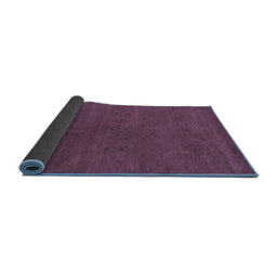 Sideview of Abstract Blue Contemporary Rug, con2366blu