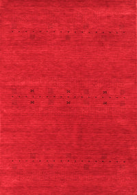 Abstract Red Contemporary Rug, con2366red