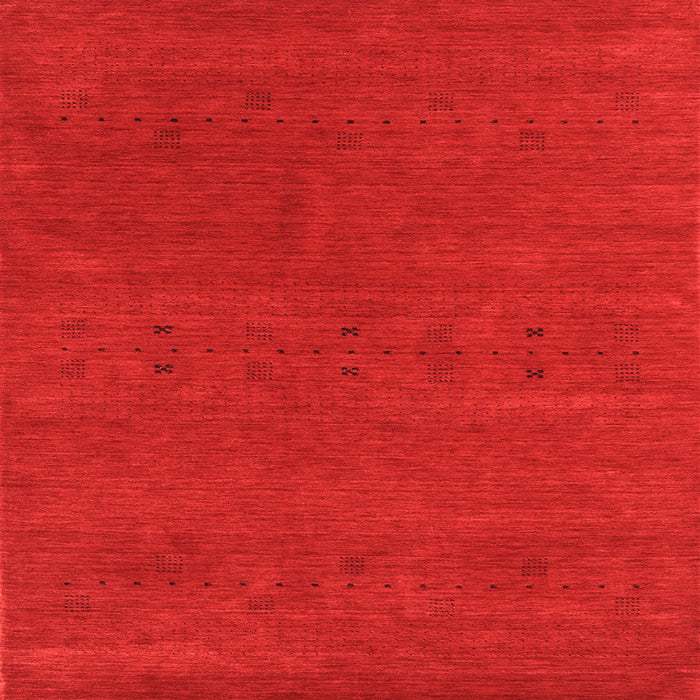 Serging Thickness of Abstract Orange Contemporary Rug, con2366org