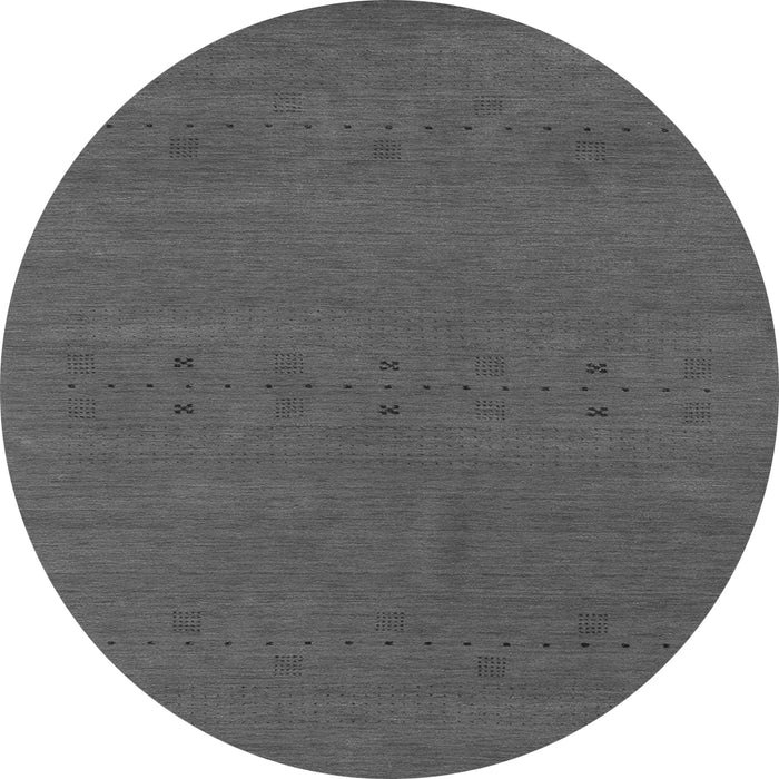 Square Abstract Gray Contemporary Rug, con2366gry