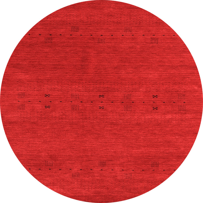 Square Abstract Orange Contemporary Rug, con2366org