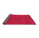 Sideview of Abstract Pink Contemporary Rug, con2366pnk