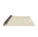 Thickness of Contemporary Peach Beige Solid Rug, con2367