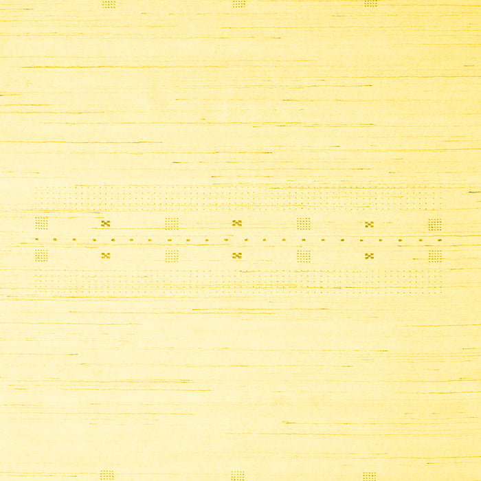 Machine Washable Solid Yellow Modern Rug, wshcon2367yw