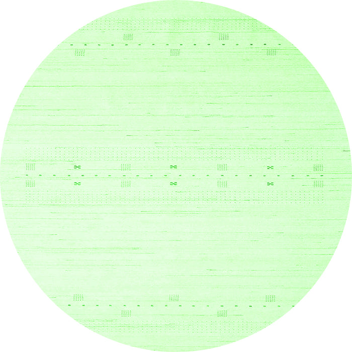 Square Solid Green Modern Rug, con2367grn