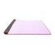 Sideview of Solid Purple Modern Rug, con2367pur