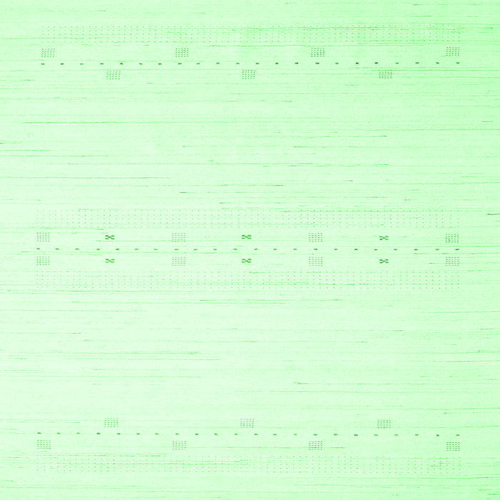 Square Solid Emerald Green Modern Rug, con2367emgrn