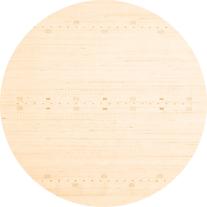 Square Solid Orange Modern Rug, con2367org