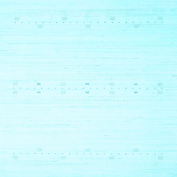 Square Machine Washable Solid Light Blue Modern Rug, wshcon2367lblu