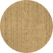 Round Abstract Brown Contemporary Rug, con2368brn