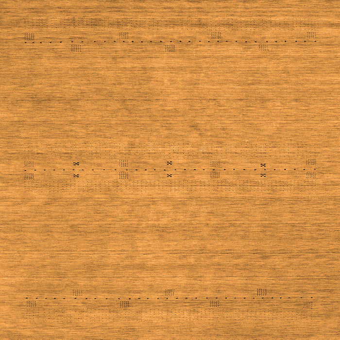 Round Machine Washable Abstract Orange Contemporary Area Rugs, wshcon2368org