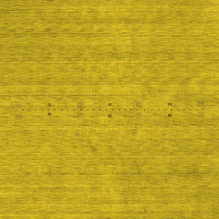 Machine Washable Abstract Yellow Contemporary Rug, wshcon2368yw