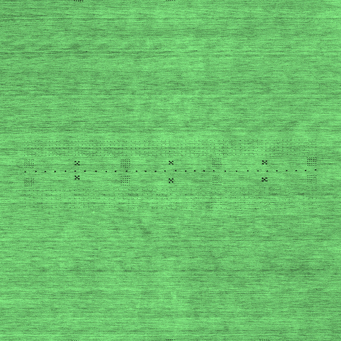 Machine Washable Abstract Emerald Green Contemporary Area Rugs, wshcon2368emgrn