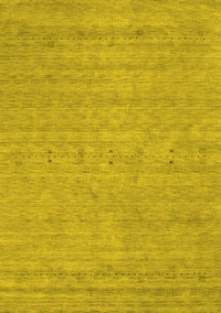 Abstract Yellow Contemporary Rug, con2368yw