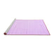 Sideview of Machine Washable Solid Purple Modern Area Rugs, wshcon2369pur