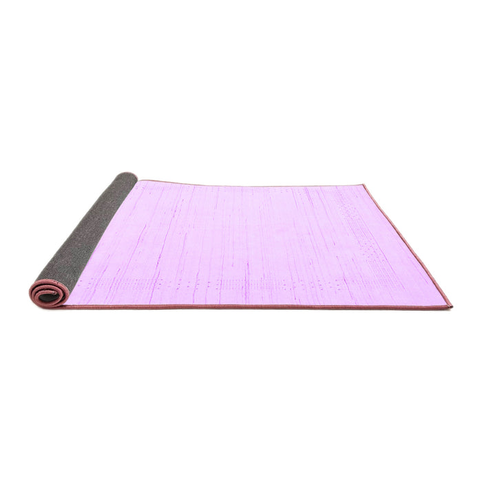 Sideview of Solid Purple Modern Rug, con2369pur