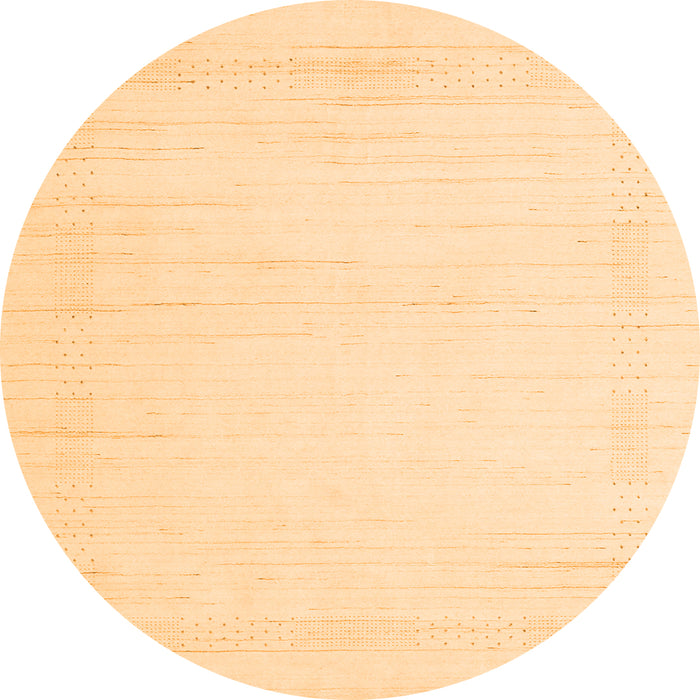 Square Solid Orange Modern Rug, con2369org