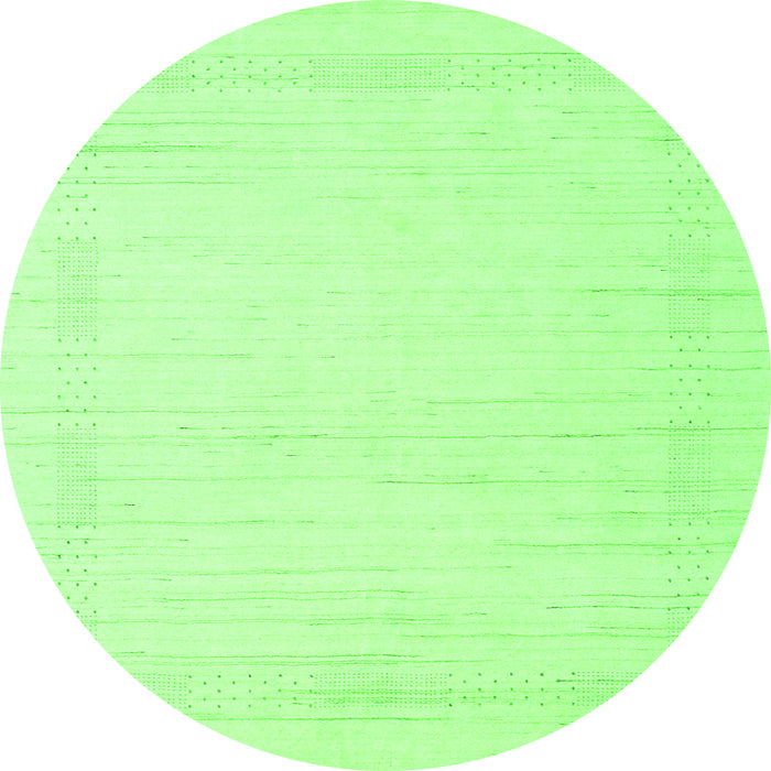 Square Solid Green Modern Rug, con2369grn