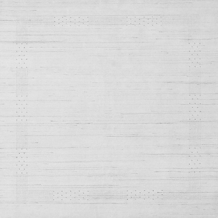 Round Machine Washable Solid Gray Modern Rug, wshcon2369gry