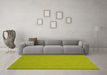 Machine Washable Abstract Yellow Contemporary Rug in a Living Room, wshcon236yw